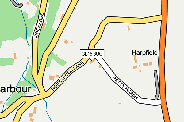 GL15 6UG map - OS OpenMap – Local (Ordnance Survey)