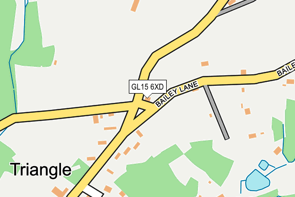 GL15 6XD map - OS OpenMap – Local (Ordnance Survey)