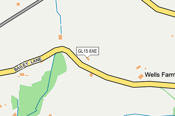 GL15 6XE map - OS OpenMap – Local (Ordnance Survey)