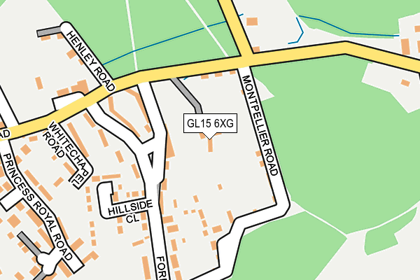 GL15 6XG map - OS OpenMap – Local (Ordnance Survey)