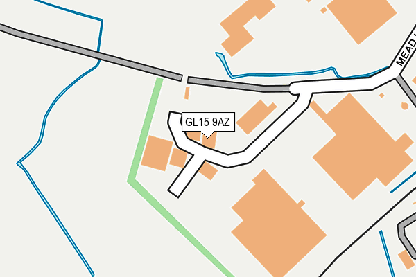GL15 9AZ map - OS OpenMap – Local (Ordnance Survey)