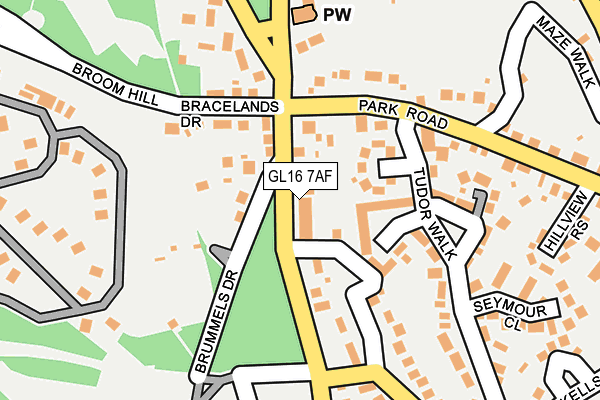 GL16 7AF map - OS OpenMap – Local (Ordnance Survey)