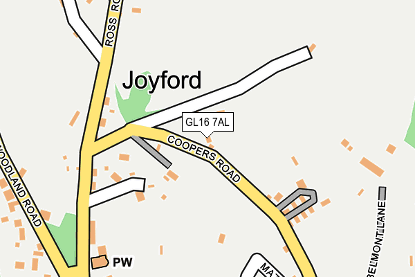 GL16 7AL map - OS OpenMap – Local (Ordnance Survey)