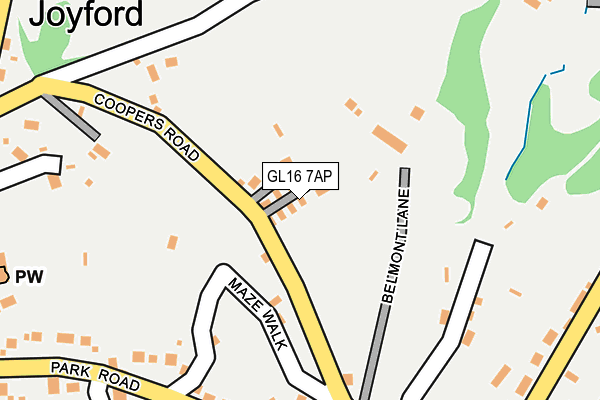 GL16 7AP map - OS OpenMap – Local (Ordnance Survey)