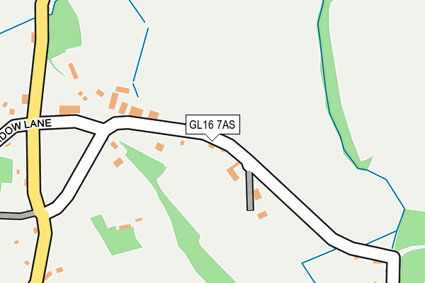 GL16 7AS map - OS OpenMap – Local (Ordnance Survey)