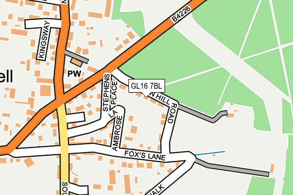 GL16 7BL map - OS OpenMap – Local (Ordnance Survey)