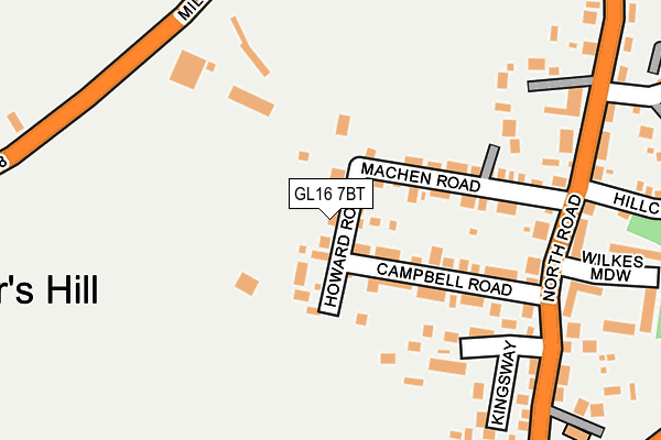 GL16 7BT map - OS OpenMap – Local (Ordnance Survey)