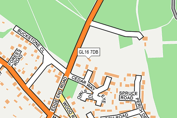 GL16 7DB map - OS OpenMap – Local (Ordnance Survey)
