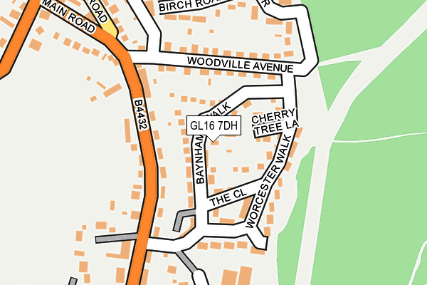 GL16 7DH map - OS OpenMap – Local (Ordnance Survey)