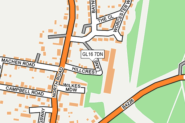 GL16 7DN map - OS OpenMap – Local (Ordnance Survey)
