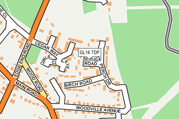 GL16 7DP map - OS OpenMap – Local (Ordnance Survey)