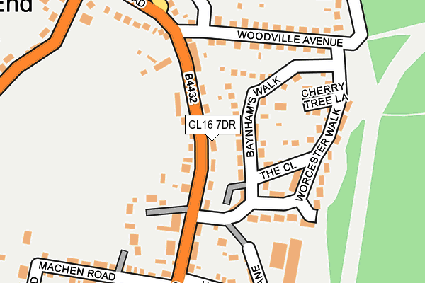 GL16 7DR map - OS OpenMap – Local (Ordnance Survey)