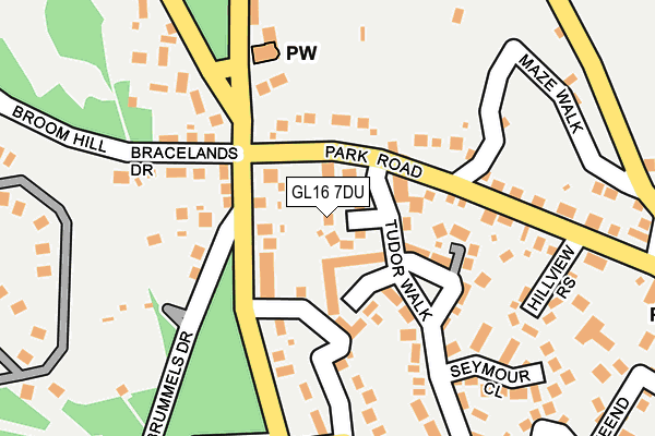 GL16 7DU map - OS OpenMap – Local (Ordnance Survey)