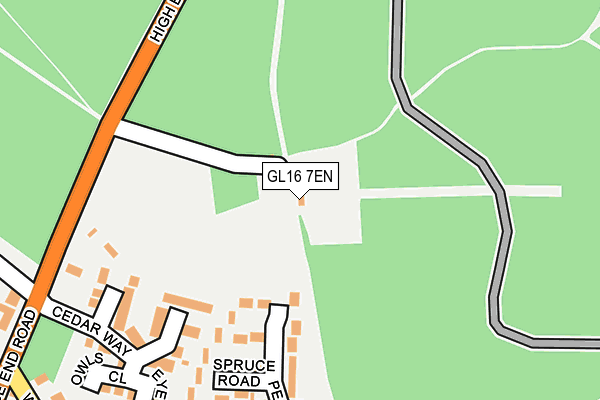 GL16 7EN map - OS OpenMap – Local (Ordnance Survey)
