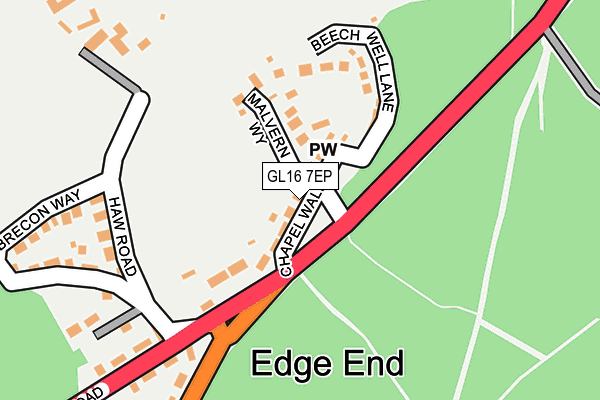 GL16 7EP map - OS OpenMap – Local (Ordnance Survey)