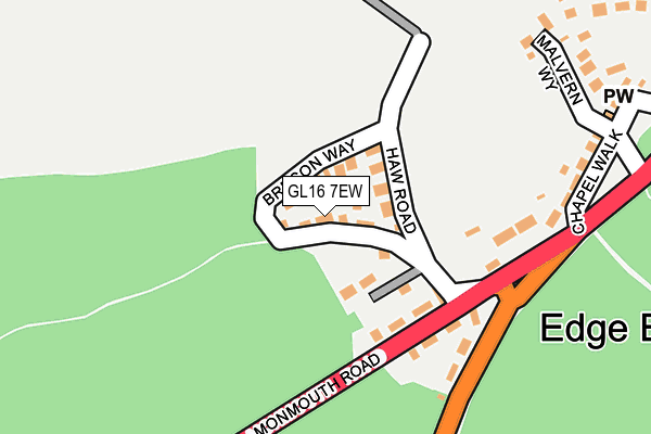 GL16 7EW map - OS OpenMap – Local (Ordnance Survey)