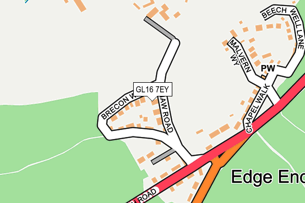 GL16 7EY map - OS OpenMap – Local (Ordnance Survey)