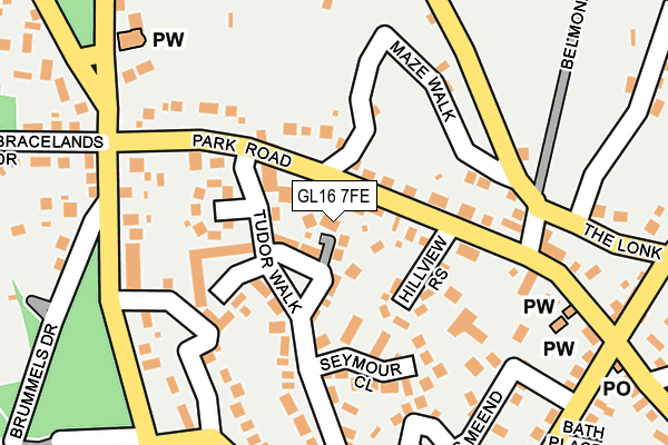 GL16 7FE map - OS OpenMap – Local (Ordnance Survey)