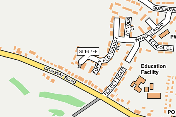 GL16 7FF map - OS OpenMap – Local (Ordnance Survey)