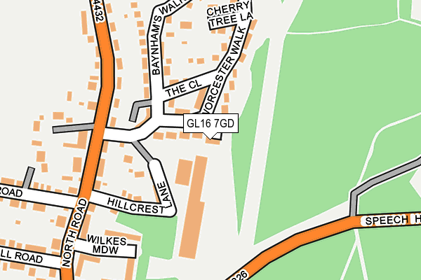 GL16 7GD map - OS OpenMap – Local (Ordnance Survey)
