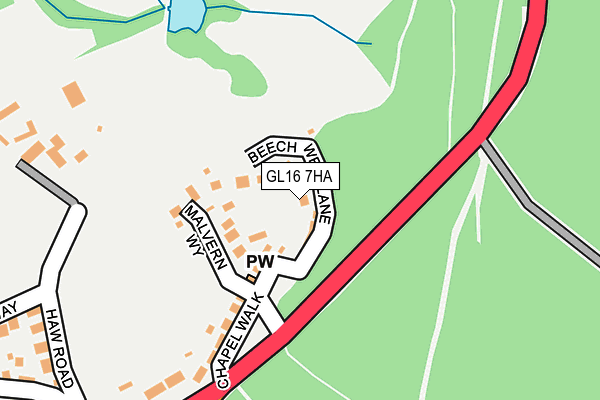 GL16 7HA map - OS OpenMap – Local (Ordnance Survey)