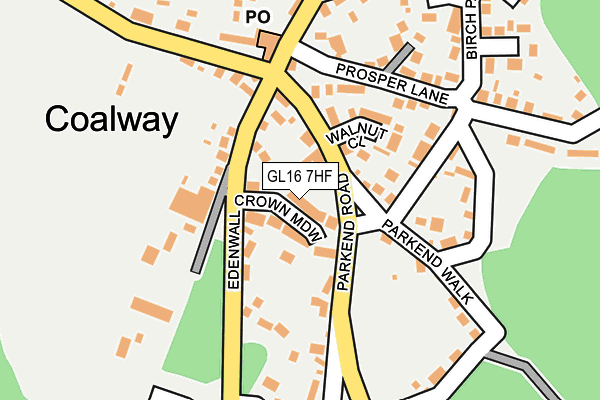 GL16 7HF map - OS OpenMap – Local (Ordnance Survey)