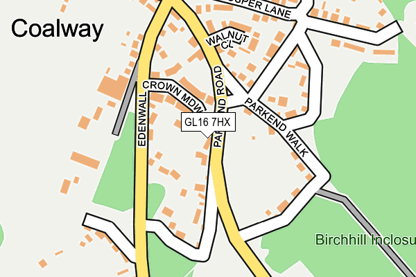 GL16 7HX map - OS OpenMap – Local (Ordnance Survey)