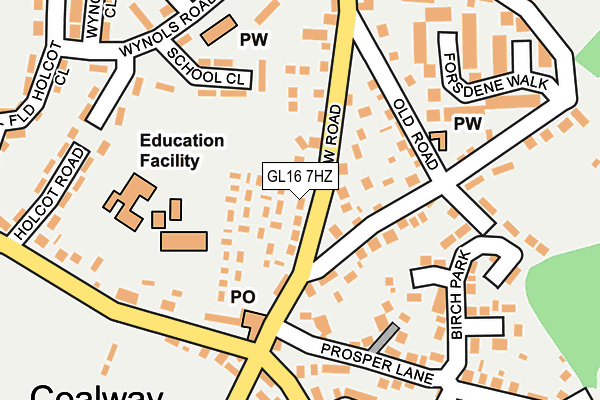 GL16 7HZ map - OS OpenMap – Local (Ordnance Survey)