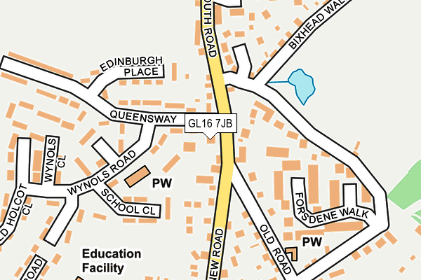 GL16 7JB map - OS OpenMap – Local (Ordnance Survey)