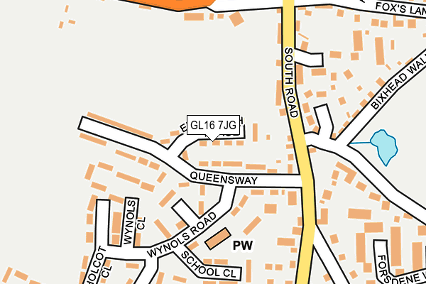 GL16 7JG map - OS OpenMap – Local (Ordnance Survey)