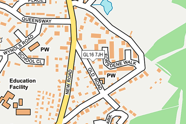 GL16 7JH map - OS OpenMap – Local (Ordnance Survey)