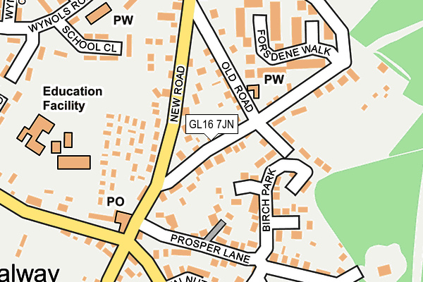 GL16 7JN map - OS OpenMap – Local (Ordnance Survey)
