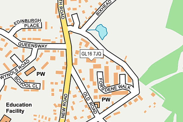 GL16 7JQ map - OS OpenMap – Local (Ordnance Survey)