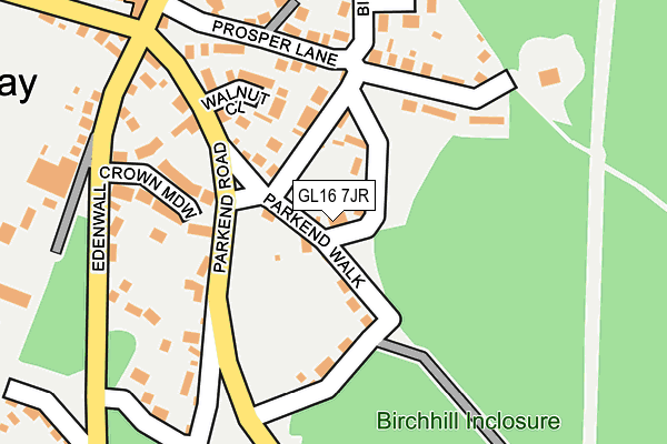 GL16 7JR map - OS OpenMap – Local (Ordnance Survey)