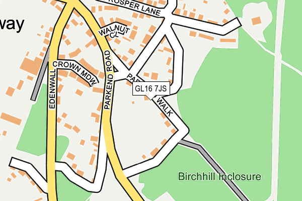 GL16 7JS map - OS OpenMap – Local (Ordnance Survey)