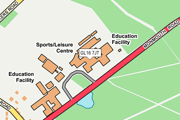 GL16 7JT map - OS OpenMap – Local (Ordnance Survey)
