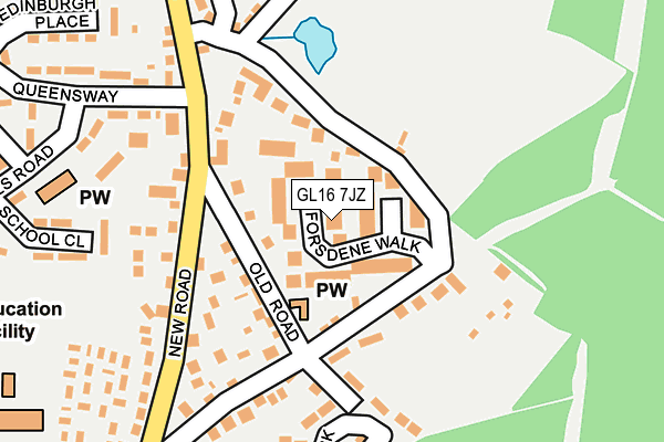 GL16 7JZ map - OS OpenMap – Local (Ordnance Survey)