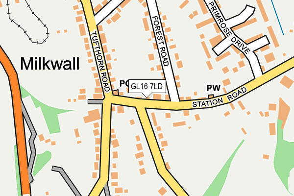 GL16 7LD map - OS OpenMap – Local (Ordnance Survey)