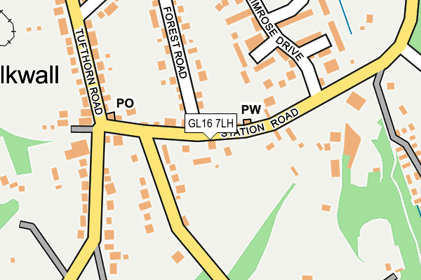GL16 7LH map - OS OpenMap – Local (Ordnance Survey)