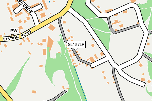 GL16 7LP map - OS OpenMap – Local (Ordnance Survey)