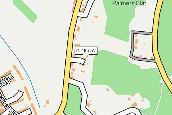GL16 7LW map - OS OpenMap – Local (Ordnance Survey)