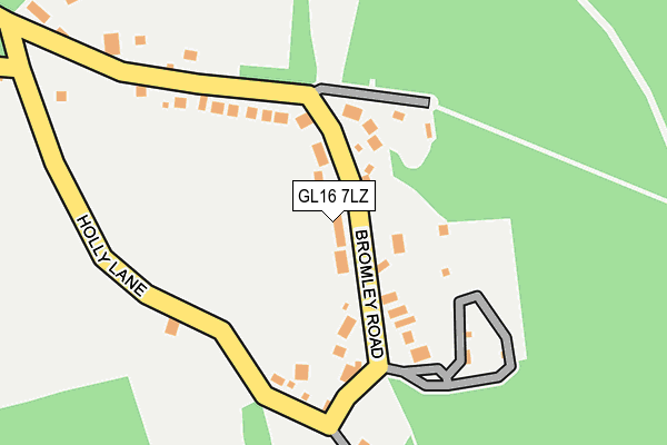 GL16 7LZ map - OS OpenMap – Local (Ordnance Survey)