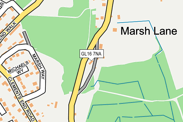 GL16 7NA map - OS OpenMap – Local (Ordnance Survey)