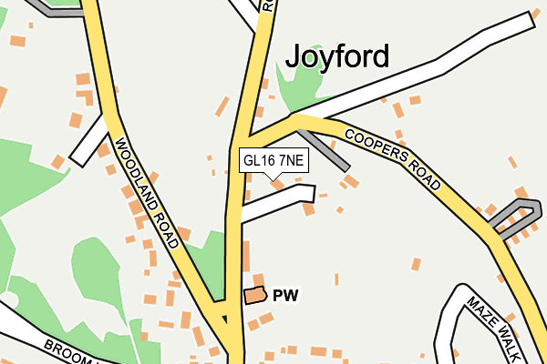 GL16 7NE map - OS OpenMap – Local (Ordnance Survey)