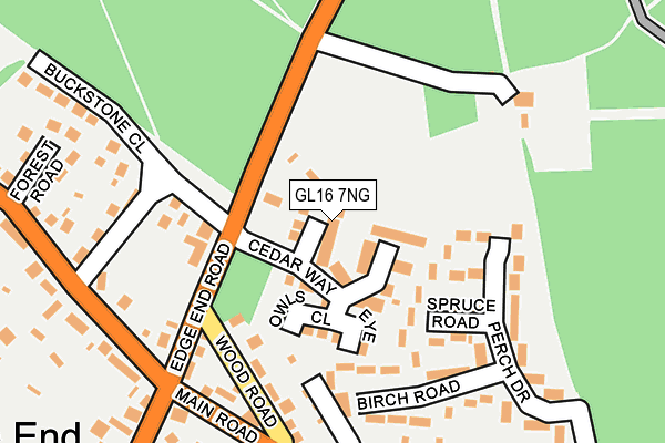 GL16 7NG map - OS OpenMap – Local (Ordnance Survey)