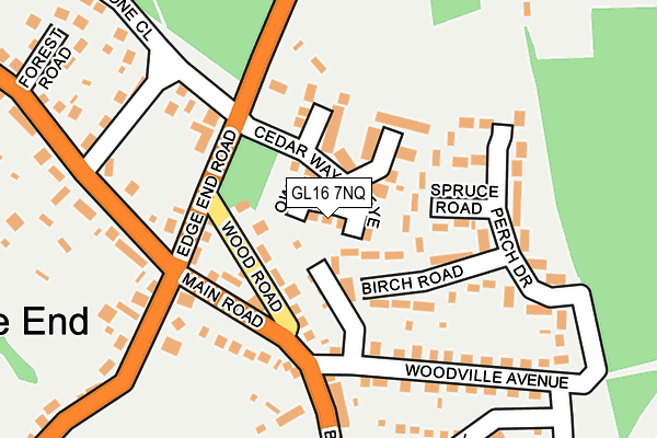 GL16 7NQ map - OS OpenMap – Local (Ordnance Survey)