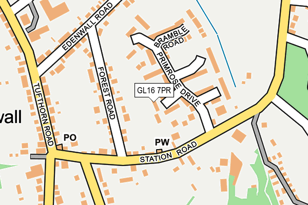 GL16 7PR map - OS OpenMap – Local (Ordnance Survey)