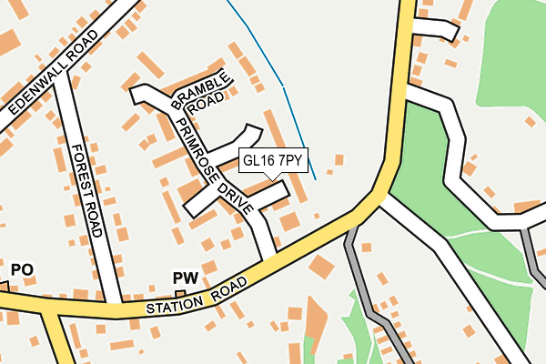 GL16 7PY map - OS OpenMap – Local (Ordnance Survey)