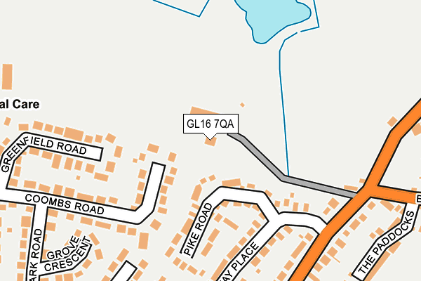 GL16 7QA map - OS OpenMap – Local (Ordnance Survey)