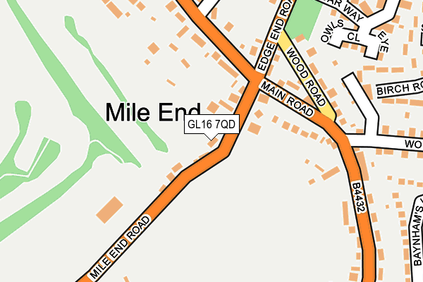 GL16 7QD map - OS OpenMap – Local (Ordnance Survey)